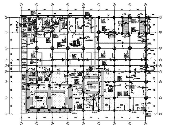 200米结构施工图资料下载-[六盘水]三级甲等医院楼房及连廊结构施工图