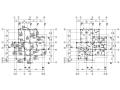 三层别墅混凝土框架结构施工图（CAD）