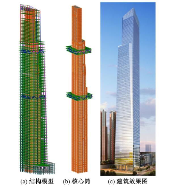 7栋超高层建筑核心筒研究资料下载-445m超高层建筑核心筒偏心收进设计难点研究