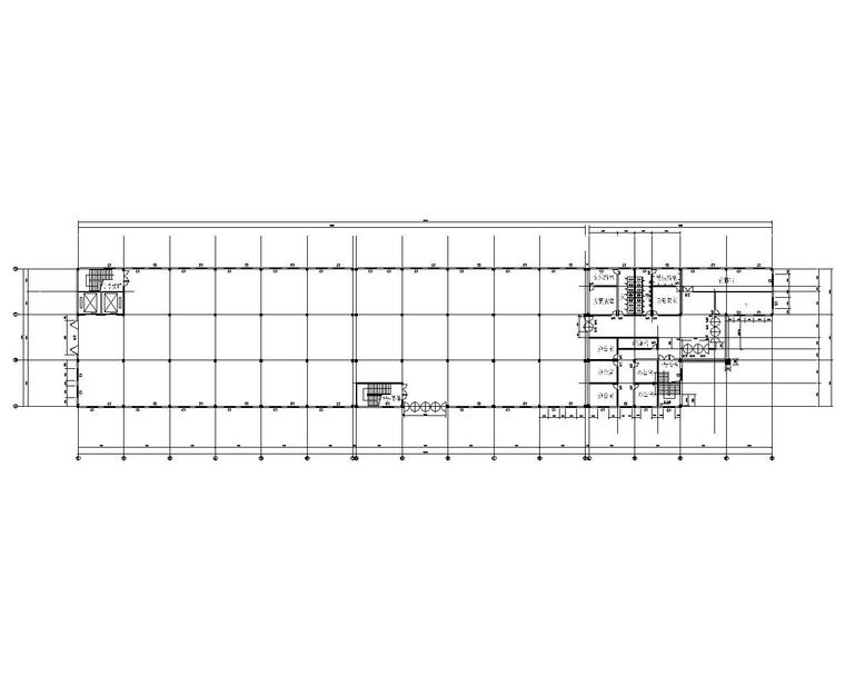 6层建筑结构施工图纸资料下载-四层混凝土车间结构施工图（CAD含建筑图）