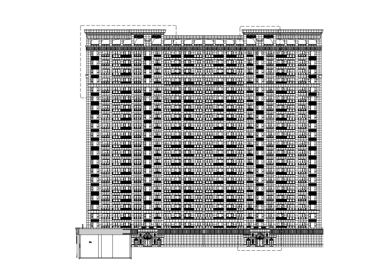 住宅立面设计2020资料下载-浙江中央公馆住宅立面施工图设计