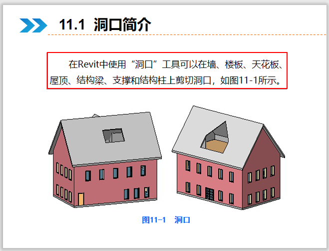 Revit建筑设计系统教程11洞口（清楚明了）-洞口简介