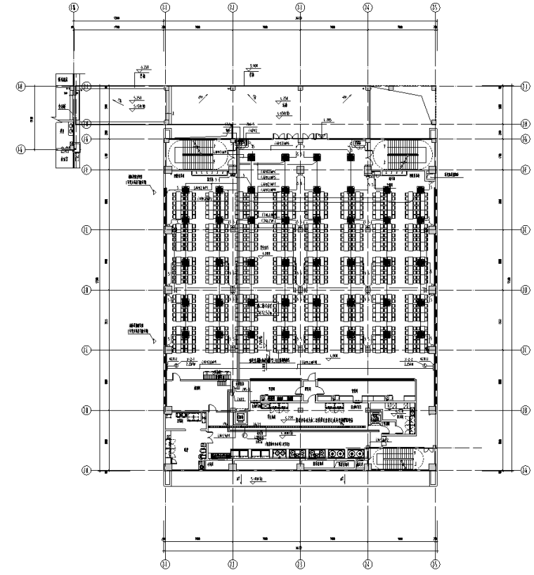 深圳某中学新建校园工程水暖电及人防施工图-动力平面图