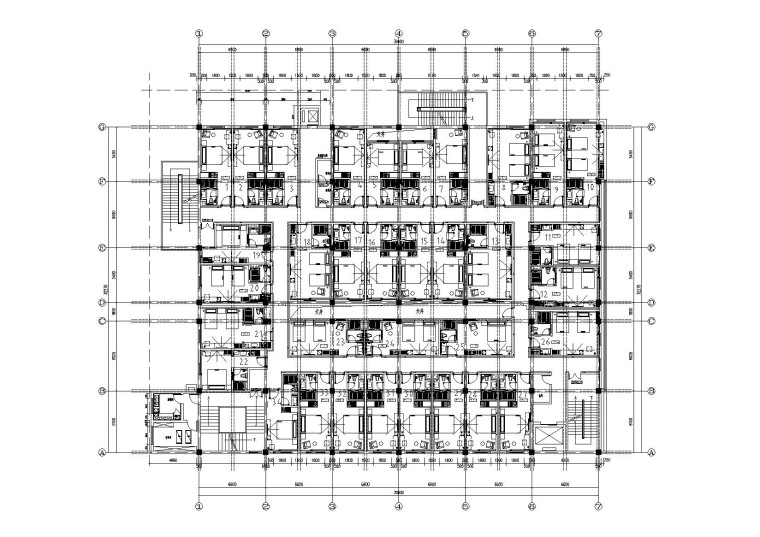 商务酒店施工图cad资料下载-[河北]衡水星程商务酒店施工图_附效果图