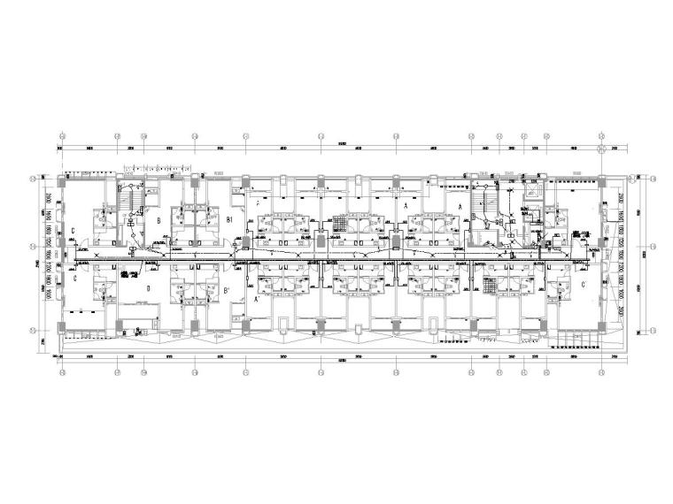 1号办公楼建筑施工图资料下载-[四川]商业办公楼电气施工图（强电弱电）