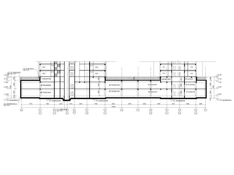 5层含地下室建筑施工图资料下载-北京综合体地下室建筑施工图(车库商业设备)