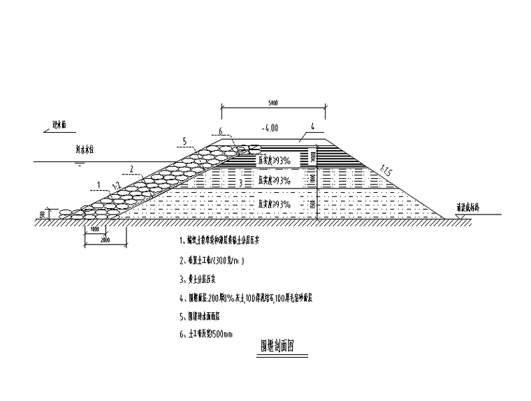 基坑降水支护结构施工图