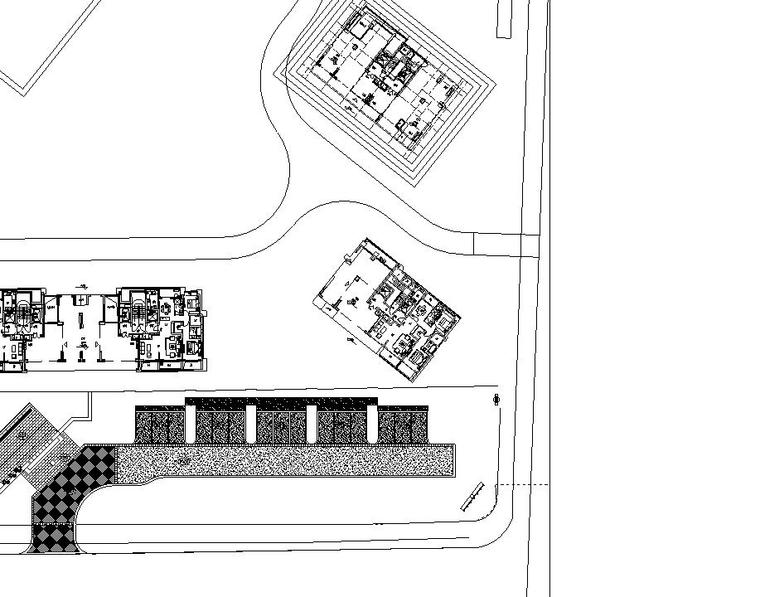 [浙江]知名企业景观示范区CAD施工图全套-铺装图1