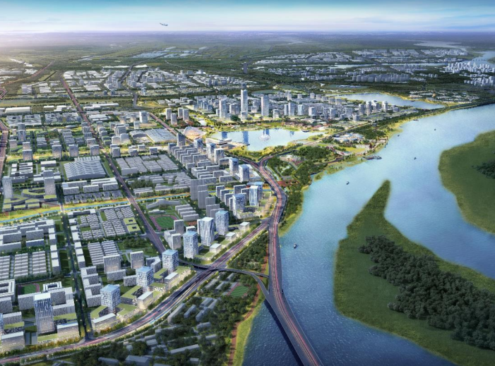 江西赣江白水湖片区城市更新规划设计文本效果图1
