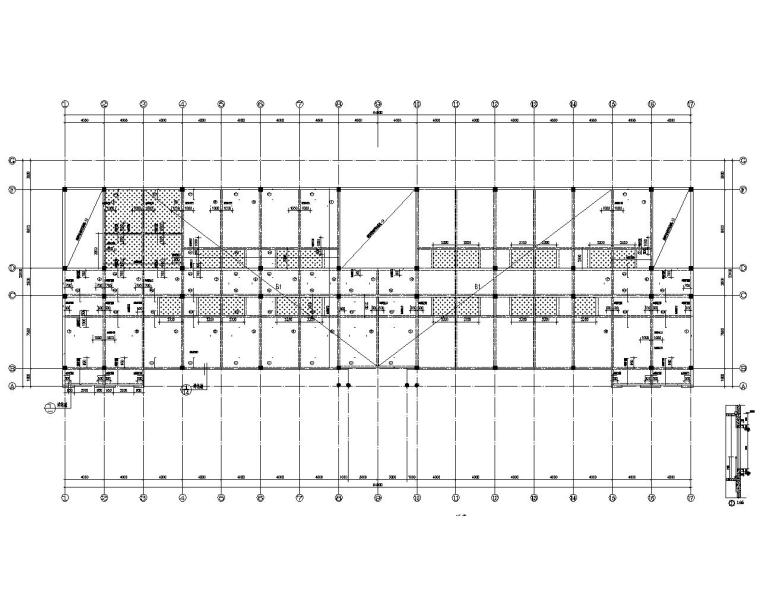 4层施工图纸资料下载-工厂四层办公楼混凝土结构施工图（CAD）