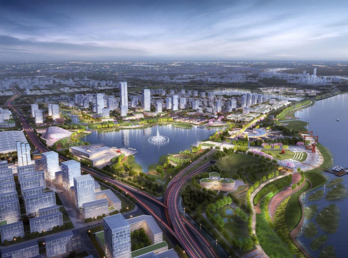 江西赣江白水湖片区城市更新规划设计文本 效果图2