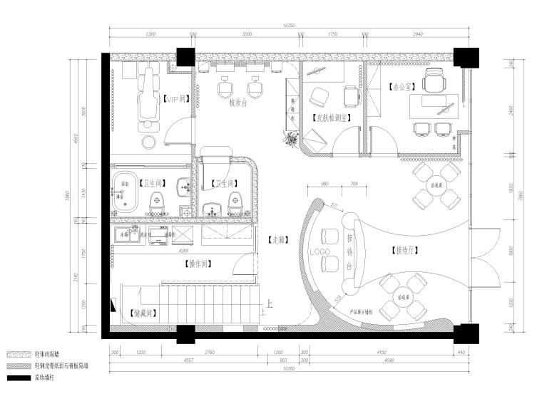 美容院全套施工图资料下载-[山东]200㎡女子SPA美容院施工图+SU模型