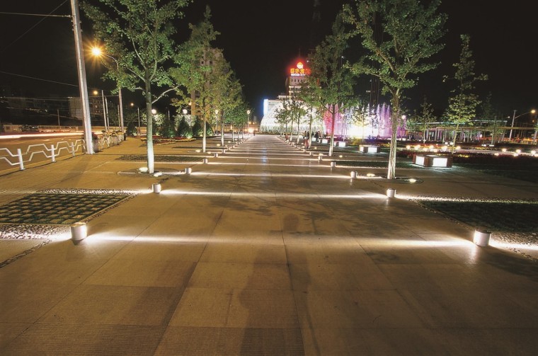 越秀照明设计方案资料下载-道路及绿化工程中景观照明设计方案