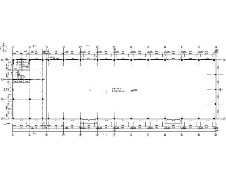 双层木亭子CAD施工图资料下载-双层混凝土结构厂房施工图（CAD含建筑）