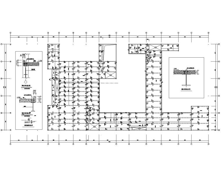 大型展厅平面布局cad资料下载-某大型汽车4S展厅钢结构施工图（CAD）