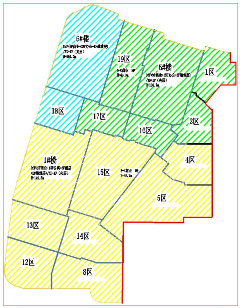 二期地下室分区示意图