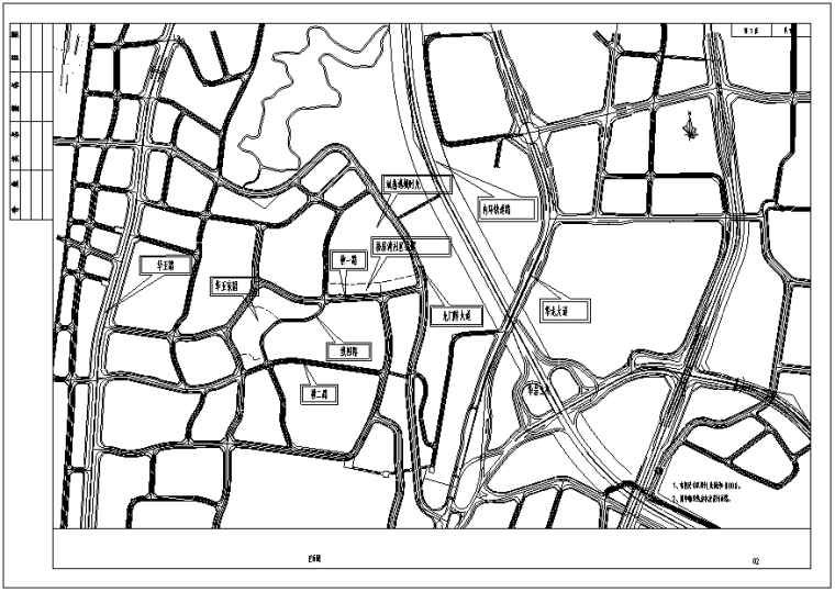 街道道路图资料下载-[重庆]社区公园周边配套道路工程施工图设计