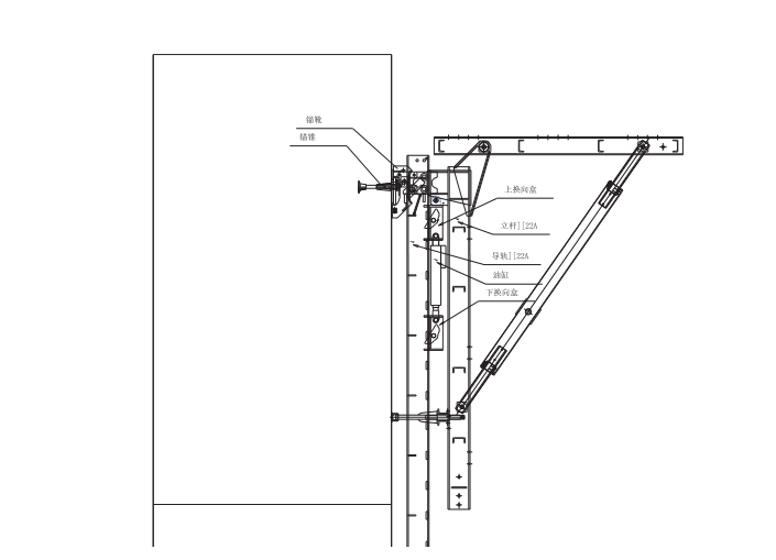 索塔爬模ppt资料下载-高速公路大桥索塔塔柱施工液压爬模设计