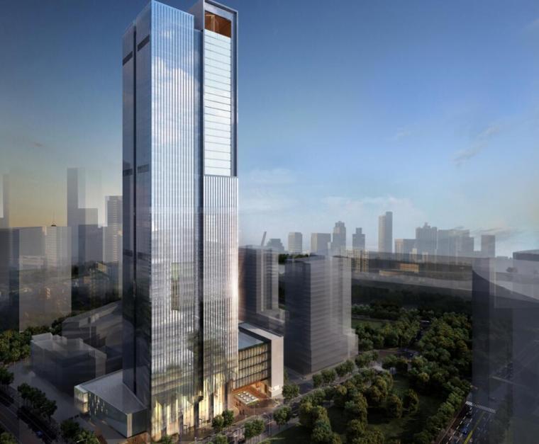 高层办公组团资料下载-[上海]知名企业高层超甲级写字楼建筑方案
