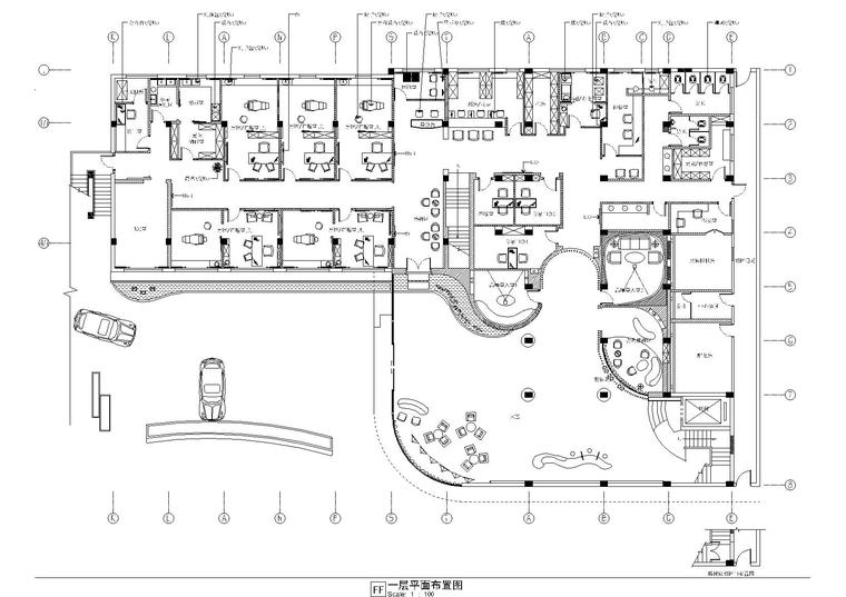 施工室内设计资料下载-[广东]深圳八层美容医院室内装修设计施工图