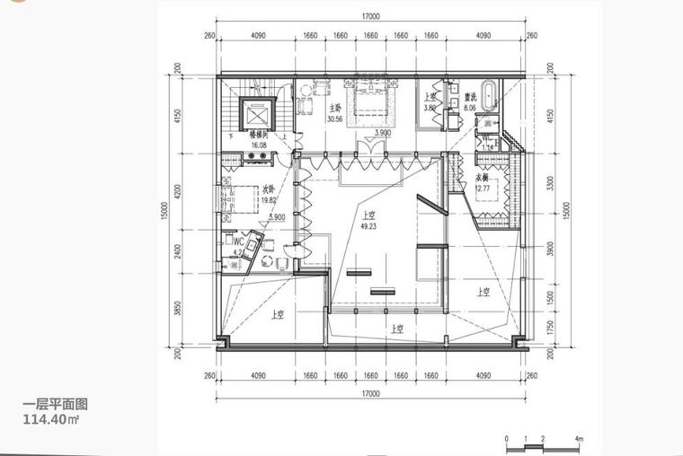 知名企业现代风超高层住宅建筑方案设计-一层平面图