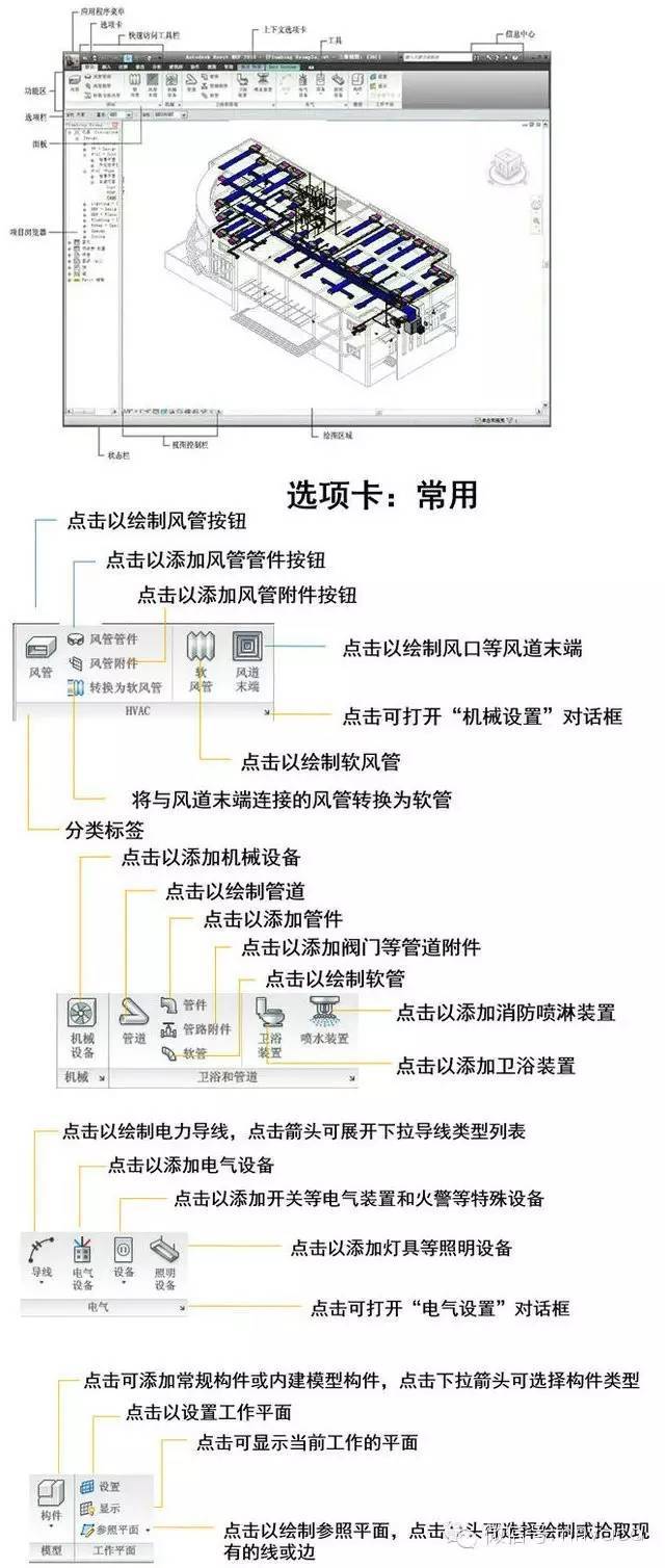 revit屋顶连接资料下载-水暖电BIM（Revit MEP）设计基础讲义