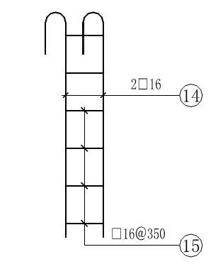 人工挖孔桩安全文明施工方案-爬梯大样图