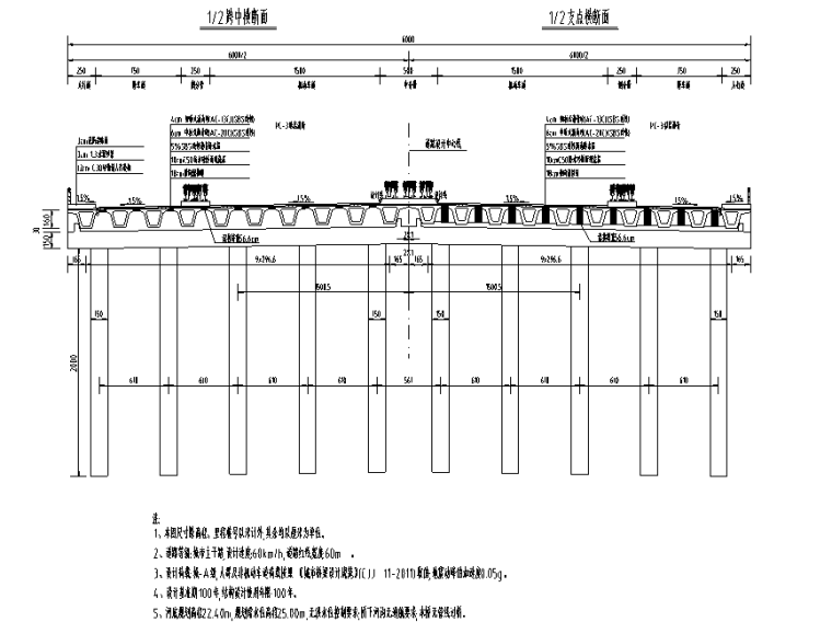 跨路桥梁工程专项施工方案资料下载-[安徽]双向八车道城市主干路桥梁工程设计图