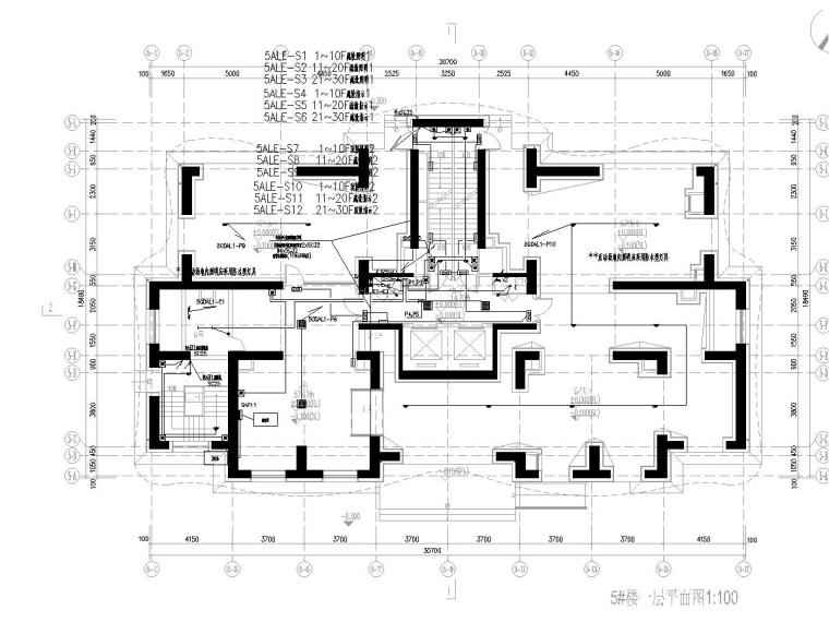 配套用房施工图cad资料下载-[上海]高层住宅及配套用房电气施工图