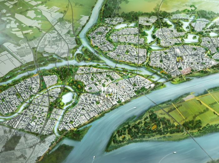 片区更新城市设计方案资料下载-武汉长江新城起步区城市设计方案文本2018