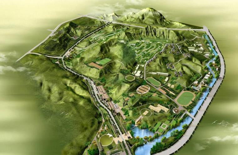 水上运动公园景观设计资料下载-[甘肃]兰州体育运动公园景观设计方案