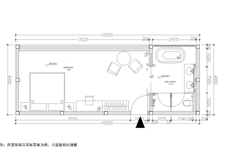 住宅户型施工图全套资料下载-[云南]板栗林一居室家装样板间装修施工图