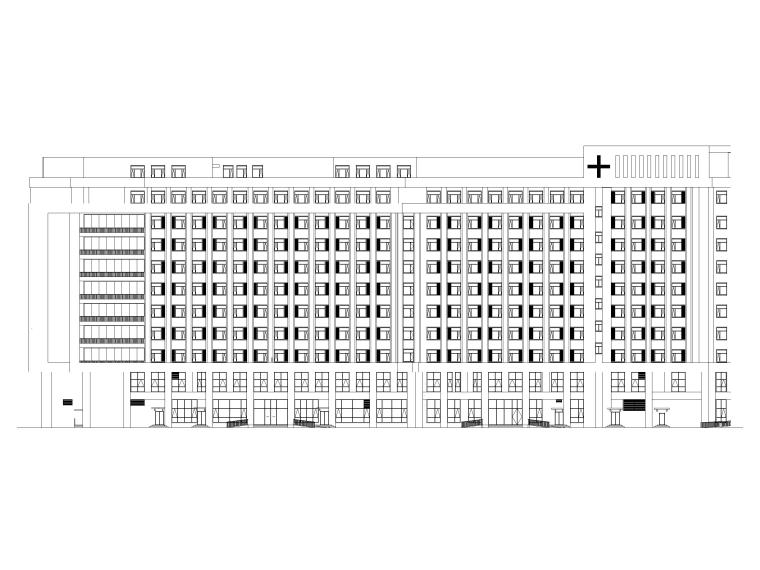 综合楼建筑图施工图资料下载-[北京]急诊抢救中心医疗综合楼建筑施工图