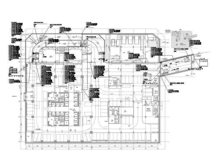 42层综合楼电气施工图（内容超全）-[广东]超高层写字楼电气施工图-3停车场区位引导管理系统平面图