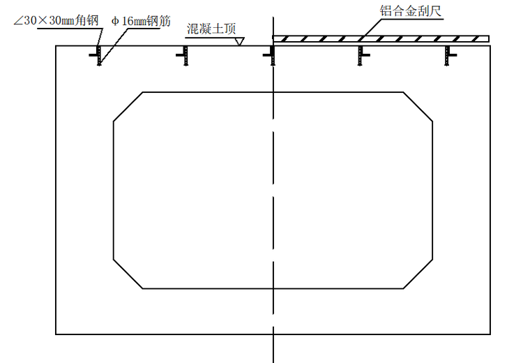 混凝土頂面標高控制工裝佈置圖