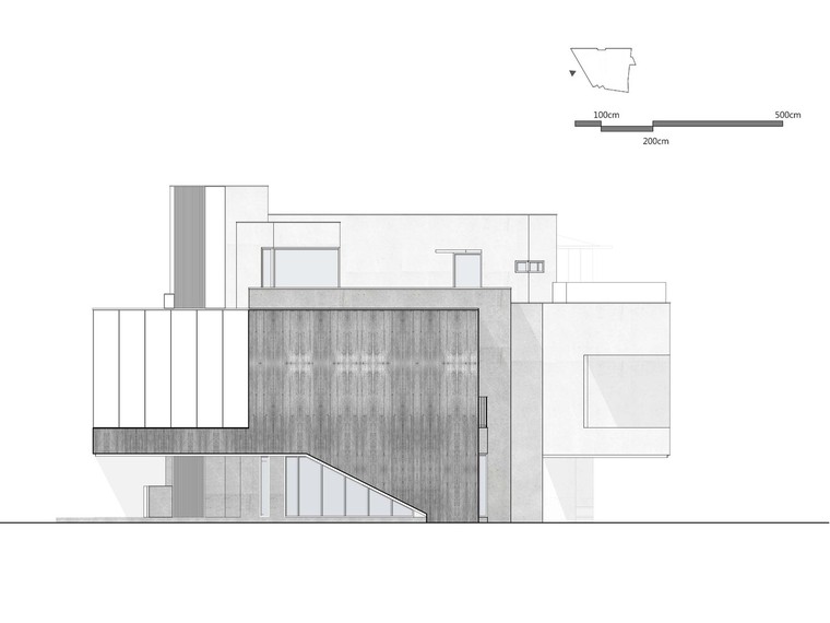 台北附近的共享空间建筑-elevation-south