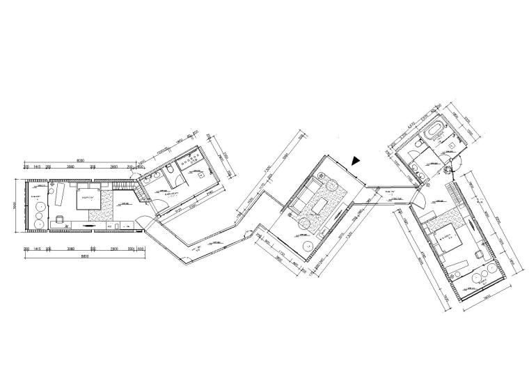 住宅户型施工图全套资料下载-[云南]板栗林P3户型树屋体验住宅施工图