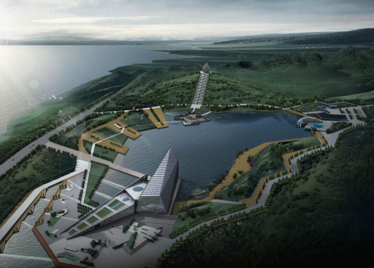 湖北景区景观设计方案资料下载-[湖北]武汉现代流线旅游核心区景观设计