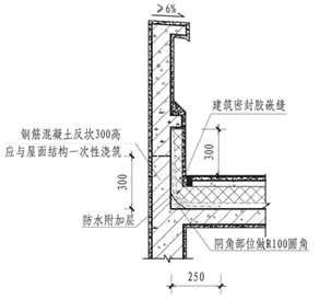 广东省住宅工程质量常见问题防治操作指南-屋面女儿墙参考节点做法