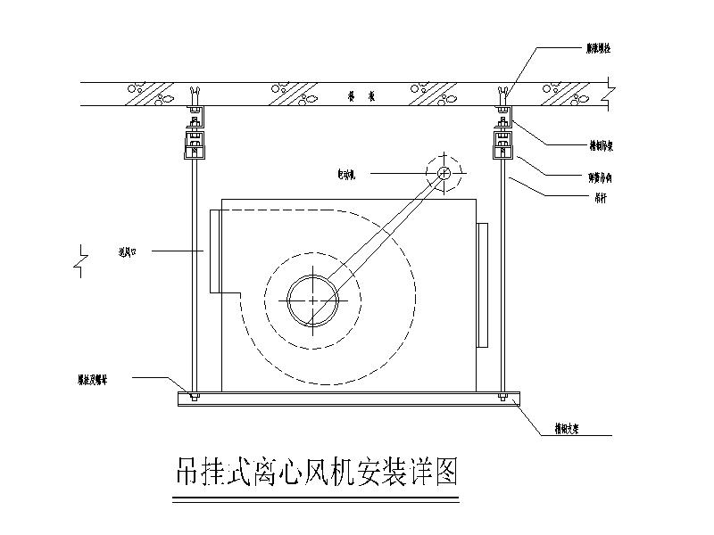 吊装排烟风机安装图集图片