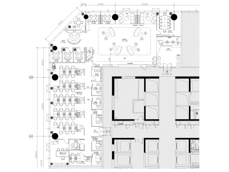 6层办公室建筑施工图资料下载-[广州]太古汇509㎡现代办公室装修施工图