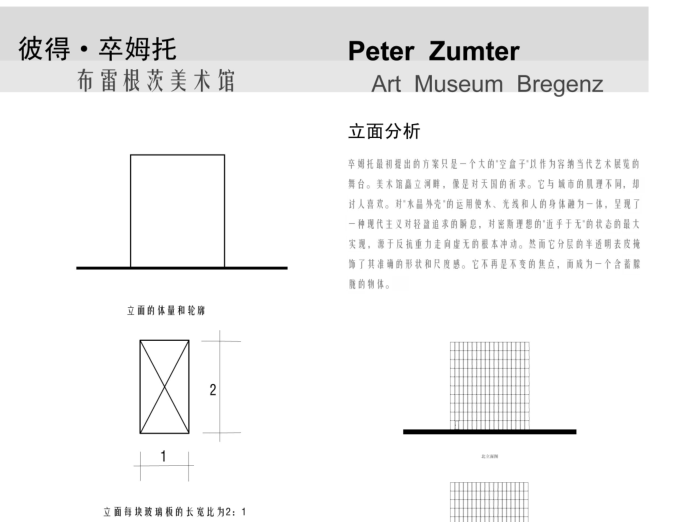 17位建筑大师作品分析案例_学生必备-卒姆托－奥地利伯瑞根兹美术馆