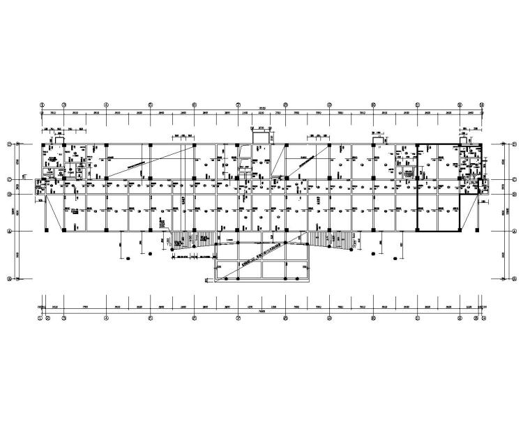 办公楼全套完整施工图资料下载-标准七层框架结构办公楼施工图（CAD）