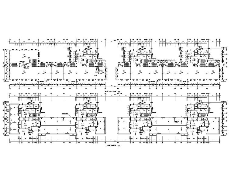 大型商业建筑平面CAD资料下载-大型六层商业混凝土结构施工图CAD含建筑