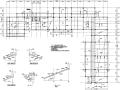 四层L型办公混凝土框架结构施工图（CAD）
