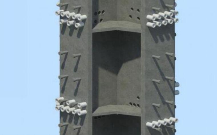 型钢混凝土组合结构施工方案-十字型钢骨柱加工节点