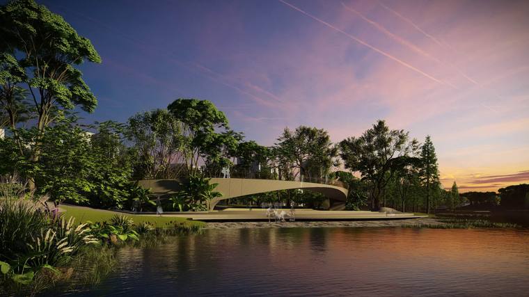 普宁星河明珠湾环湖景观