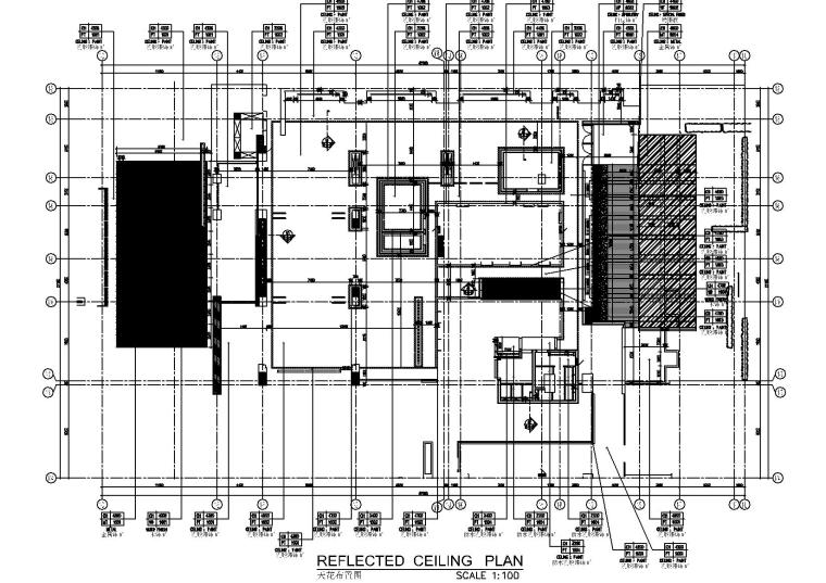 [福建]厦门五星级度假酒店施工图_附效果图-天花布置图43