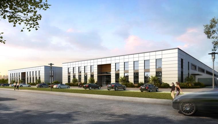 单层厂房效果图