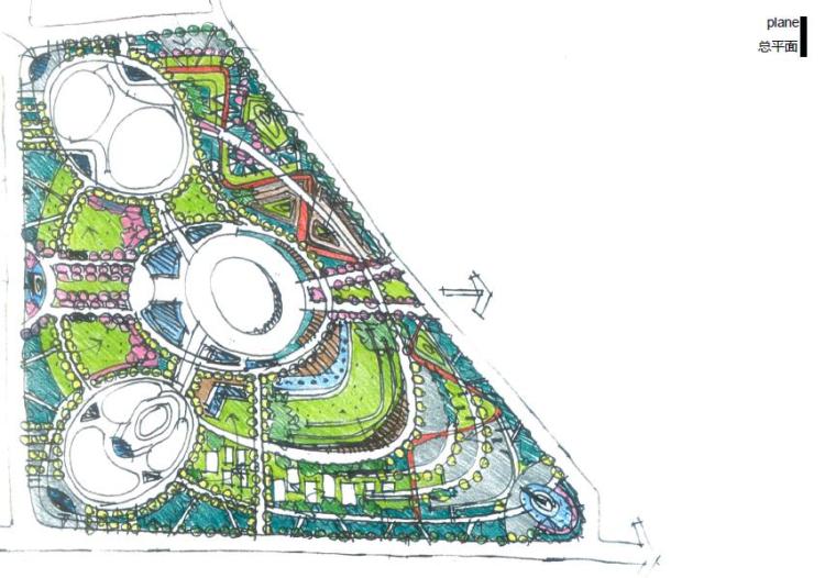 cad体育公园景观平面图资料下载-[安徽]蚌埠现代风格体育公园景观设计方案